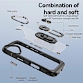 Miniatyrbild 4 av 5: Skal till iPhone 16 Plus med linsskydd i legering, PC+TPU, stativ Multicolor Style G