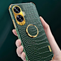 Miniatyrbilde 5 av 5: For Realme C55 4G Ring Kickstand 6D Elektroplettert Deksel Krokodille Tekstur Lær+TPU Telefondeksel Multicolor Style C