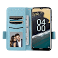 Pikkukuva 2 / 5: Nokia G310 PU-nahkainen puhelinkotelo lompakolla, jalustalla ja sormenjälkiä hylkivällä suojalla Multicolor Style E