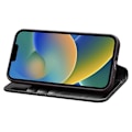 Miniatyrbillede 3 af 5: QIALINO Flip Wallet-etui i ægte læder med fuld beskyttelse og stativ til iPhone 14 Plus Multicolor Style A