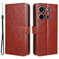 Miniatyrbillede 1 af 5: Til Infinix Note 30i 4G Anti-Dust Telefon Cover Wallet Stand PU Læder Flip Case Shell Multicolor Style C