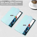 Pikkukuva 2 / 5: Kirkas takakansi Samsung Galaxy Tab A9+ PU+TPU+Akryyli tablettikotelolle kynäpaikalla Multicolor Style D