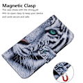 Miniatyrbillede 4 af 5: Til Xiaomi Redmi 13C 4G/13C 5G/Poco C65 4G/Poco M6 5G/13R 5G Etui PU Læder Wallet Stand Cover Multicolor Tiger
