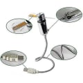 Pikkukuva 4 / 5: Uusi USB-kellotuuletin reaaliaikakellolla ja lämpötilanäytöllä, hopea, 1 vuoden takuu (lämpötila ja kello)