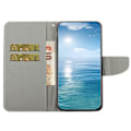 Miniatyrbillede 2 af 5: Til Iphone 15 Plus Folio Pu Læder Stand Wallet Case Mønster Print Telefon Cover Med Rem Don t Touch