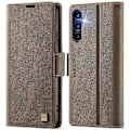 Pikkukuva 1 / 5: Samsung Galaxy A34 5G -kotelo AUTSPACE A11 RFID-suojattu retro nahkainen puhelinlompakkokotelo Multicolor Brown