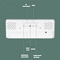 Miniatyrbild 4 av 4: Digital dubbel väckarklocka för sovrum, stor display sängklocka för tunga sovande Kid Senior Green