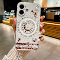Pikkukuva 2 / 5: iPhone 16 Magneettikotelo Tähtikuu-kuvio Strassikoriste TPU+PC Puhelinkuori Multicolor Style C