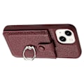 Miniatyrbillede 3 af 5: Kortlommer Læder Bagcover med Ringstøtteben til iPhone 15 Plus/14 Plus Multicolor Style E