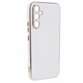 Miniatyrbild 3 av 5: Mjukt Tpu- case för Samsung Galaxy S23 Fe, glänsande 6d galvaniseringstelefon skyddande cover White