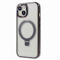 Pikkukuva 3 / 5: Läpinäkyvä TPU+PC suojakuori iPhone 15 Plus -puhelimelle, näkymätön jalusta ja magneettinen puhelinkuori Multicolor Style F