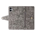 Pikkukuva 5 / 5: Samsung Galaxy A06 -puhelimen kotelo vetoketjullinen lompakko nahkainen jalusta puhelimen suojus niittikoriste Multicolor Style A