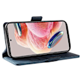 Miniatyrbillede 3 af 5: YIKATU YK-005 Til Xiaomi Redmi Note 12 4G Hud-berørings Telefon Cover PU Læder Wallet Stand Shell Multicolor Style A