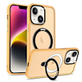 Miniatyrbild 1 av 5: För iPhone 13/14 6.1 tum Kompatibelt med MagSafe Mobilskal PC+TPU Ring Ställ Skyddande Fodral Multicolor Style B