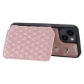 Miniatyrbild 4 av 5: Rfid-blockerande phone case för Iphone 13 6.1" Case Anti-drop Pu+tpu telefonskal med remmar Rose Gold