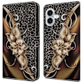 Pikkukuva 1 / 5: iPhone 16 -kotelo PU-nahkainen lompakkokotelo jalustalla Multicolor Style D