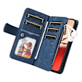 Miniatyrbillede 5 af 5: KT Multi-Function Series-5 Etui til Oppo Reno12 F 5G Lynlås Pung Læder Telefon Cover Stativ Multicolor Style E