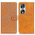 Miniatyrbillede 1 af 5: PU Læder Telefon Cover til Honor 90, Ko Læder Tekstur Pung Stativ Fuldstændig Omsluttet Cover Multicolor Style C