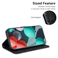 Miniatyrbillede 2 af 5: Stand Case til Xiaomi Redmi Note 14 5G med 7-formet mønster og læder telefoncover Multicolor Style F