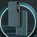 Pikkukuva 3 / 5: Ikkunallinen läppä nahkainen puhelinjalusta suojakotelo Samsung Galaxy S21+ 5G -puhelimelle, puhelintarvikkeet Multicolor Style D