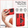 Miniatyrbilde 3 av 5: For Xiaomi Redmi 12C 4G/Poco C55 4G Fleksibel Ring Stropp TPU+PC Telefon Deksel Stativ Etui Multicolor Style B