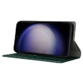 Miniatyrbild 4 av 5: För Samsung Galaxy S23 FE Fodral Läderstruktur Äkta Läder Mobilskal med Rem Multicolor Style C