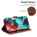 Miniatyrbillede 2 af 5: Stand Case til Infinix Note 40 5G med 7-formet mønster, præget læder telefoncover Multicolor Style C