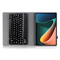 Miniatyrbillede 4 af 5: Type A AN05 Ultratynd TPU Ramme + Læder Stand Case med Bluetooth Tastatur til Xiaomi Pad 5/5 Pro