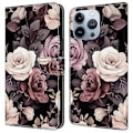 Miniatyrbillede 1 af 5: PU læder flip cover til iPhone 16 Pro Max med ståfunktion Multicolor Style M