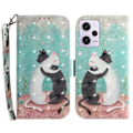 Miniatyrbillede 1 af 5: PU-læder telefoncover med stativ til Xiaomi Redmi Note 12 Pro 5G/Note 12 Pro Speed 5G/Poco X5 Pro 5G Multicolor Style D