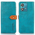 Pikkukuva 1 / 5: KHAZNEH Motorola Moto G84 5G -kotelo, nahkainen puhelinkotelo lompakolla ja jalustalla Multicolor Style B
