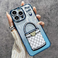 Pikkukuva 1 / 5: iPhone 16 Pro -kotelo peilijalustalla TPU+PC kiiltävä suojakuori - Musta Multicolor Blue