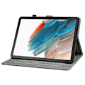 Miniatyrbild 3 av 5: Läderfodral för Samsung Galaxy Tab A9 med sött tigeravtryck, justerbart stativ, surfplattafodral Multicolor Style C