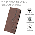 Miniatyrbillede 4 af 5: YX0030 PU Læder Wallet Case med Præget Stander Flip Telefon Cover til Samsung Galaxy S23 FE Multicolor Style C