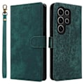 Miniatyrbillede 1 af 5: Til itel S25 Ultra Wallet Case RFID-blokering PU Læder Cover Stand View- Multicolor Green