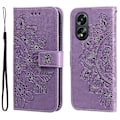 Miniatyrbillede 1 af 5: Til Oppo A38 4G Etui Slankt Anti-drop Pung Stativ PU Læder Cover Multicolor Style B
