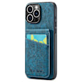Miniatyrbillede 2 af 5: FIERRE SHANN iPhone 16 Pro Etui Kortholder Støtteben Læder RFID-blokering Bagcover Multicolor Style C