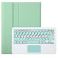 Pikkukuva 4 / 5: Type C A10B-A iPad 10.9 (2022) -mallille, karkkivärinen kynäpaikkamuotoilu, nahka + TPU-tablettitelinekotelo Multicolor Style B