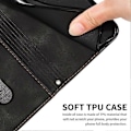 Miniatyrbillede 5 af 5: Til TECNO Camon 30 Pro 5G Mobiltelefon Etui Trekant Præget Læder Støtte Cover Multicolor Style F