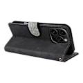 Miniatyrbilde 4 av 5: For iPhone 16 Pro Max Lommebok Etui RFID-blokkering PU-Lærdeksel Stativvisning Multicolor Style E