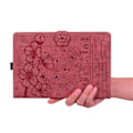 Pikkukuva 5 / 5: For Honor Pad X9a/Pad X9 Pro Kotelo Korttipaikat Nahkainen Tablettiteline Folio Kansi Kukka Kissa Multicolor Red