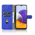 Miniatyrbillede 5 af 5: Hud-berøringsfølelse Wallet Stand Læder Flip Case Telefon Cover til Samsung Galaxy A22 5G (EU Version) Multicolor Style C