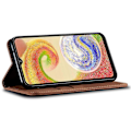 Pikkukuva 3 / 5: Samsung Galaxy M14 Puhelinkotelo Farkkukangas Tekstuurilla Jalustalla Käännettävä PU Nahkalompakko Multicolor Style C