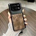 Pikkukuva 2 / 5: Xiaomi Mix Fold 4 5G -kotelo nahka+PC jalustalla - Vihreä Multicolor Brown
