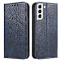 Miniatyrbild 1 av 5: Fallsäkert phone case för Samsung Galaxy S21 Fe 5g , Pu läder plånboksställ Business Style Cover Blue