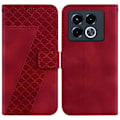 Miniatyrbillede 1 af 5: Stand Case til Infinix Note 40 5G med 7-formet mønster, præget læder telefoncover Multicolor Style E