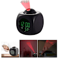 Miniatyrbillede 1 af 3: LED Projektor Vækkeur Multifunktionelt Digitalt Temperaturdisplay Stemmestyret Talende Projektionsur 12/24 Timer Skiftbar Boligindretning
