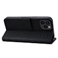 Miniatyrbild 4 av 5: För iPhone 15 Pro Skal PU Läder Präglat Ställ Plånbok Telefonfodral Multicolor Style A