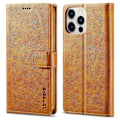 Miniatyrbillede 1 af 5: LC.IMEEKE Wallet Case til iPhone 15 Pro, Fuld Beskyttelse PU Læder Kalvetekstur Stand Flip Cover Multicolor Style B