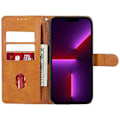 Pikkukuva 2 / 5: iPhone 13 Pro Max -puhelimen vasikannahkajäljitelmästä valmistettu PU-nahkainen suojakotelo, jossa on lompakko ja jalusta Multicolor Style E